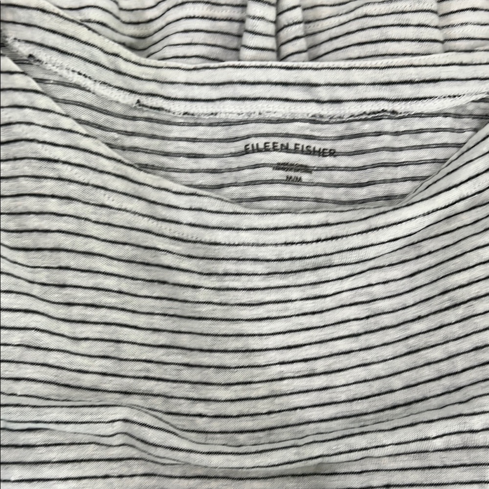 Eileen Fisher Black and White Striped Dress